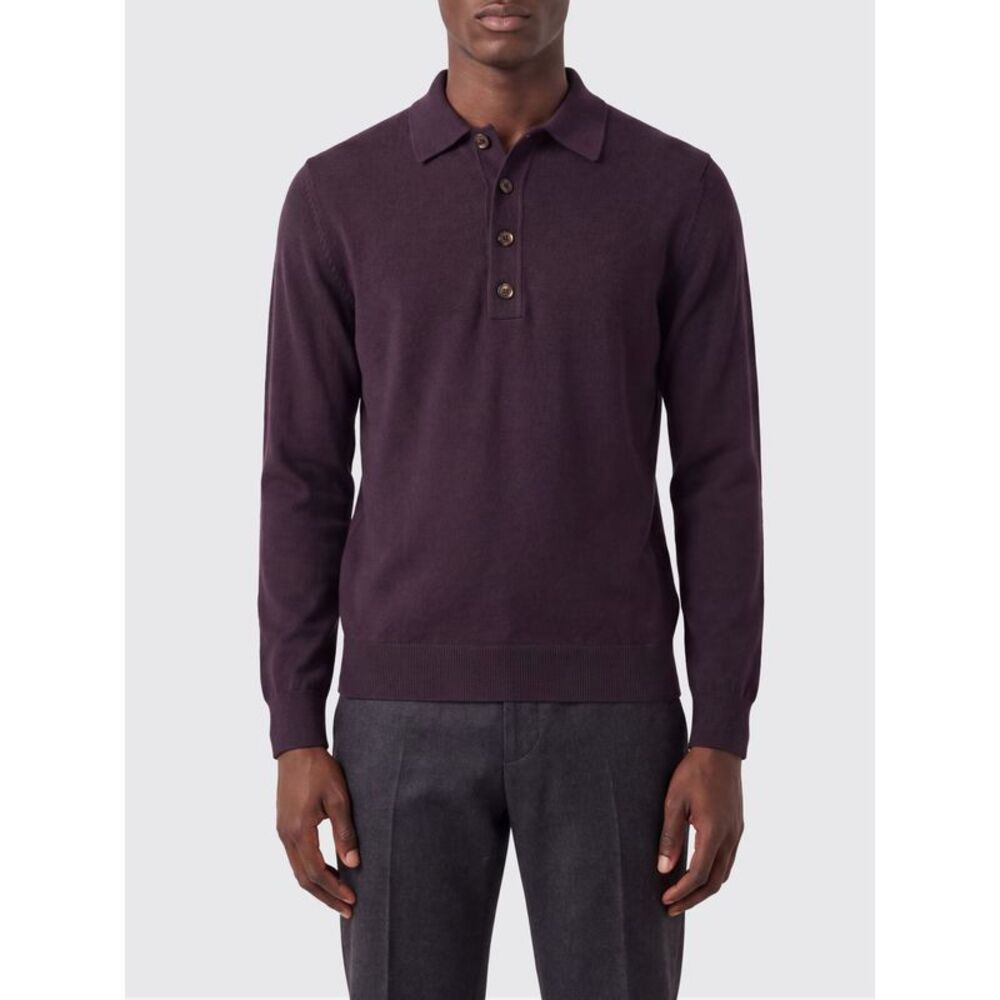 Eleventy Polo Shirt Men Brown
